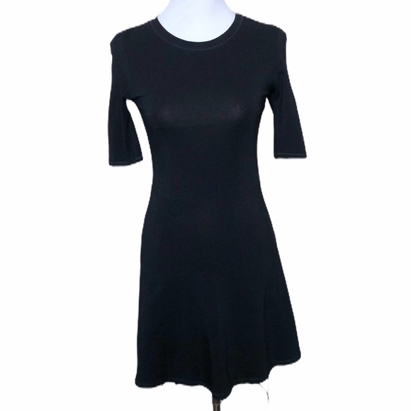 TOPSHOP short sleeve skater style stretch dress SZ 4 - Picture 1 of 6
